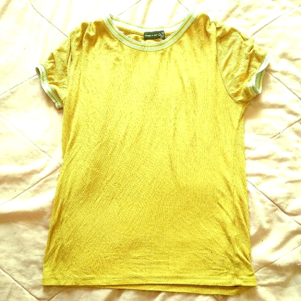 Yellow Fitted Shirt